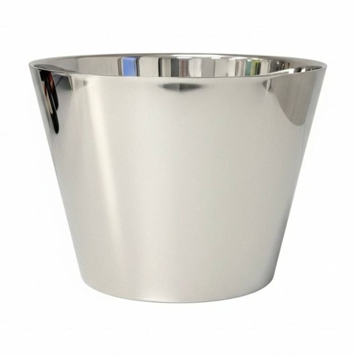 SS Collective Silver Double Wall Concave Drinks/Ice Bucket 30x25cm