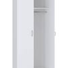 Practa White 2 Door Robe