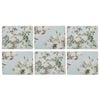 6PK Ashdene Elegant Rose 29cm Hardboard/Cork Placemat Rect - Mint