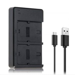 External USB Dual Charger for Canon LP-E17 EOS 200D 200D Mark II M6 M3 LC-E17 Camera Battery