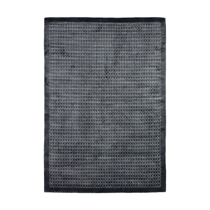 Colorscope luxe spotted contemporary indoor rug pure viscose charcoal 350x450cm