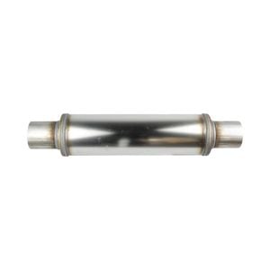 Redback 2-1/2" Performance Muffler Centre/centre - 4" Round, 14" Long, 409 Ss