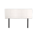 PU Leather Queen Bed Headboard Bedhead - White