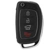 Replacement Key Shell For Hyundai I40 I30 Ix35 Sante Fe 4 Button Flip Key Case