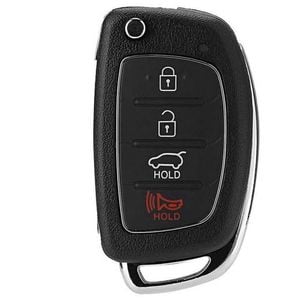 Replacement Key Shell For Hyundai I40 I30 Ix35 Sante Fe 4 Button Flip Key Case