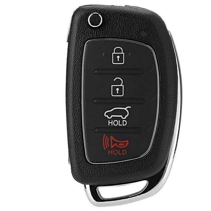 Replacement Key Shell For Hyundai I40 I30 Ix35 Sante Fe 4 Button Flip Key Case