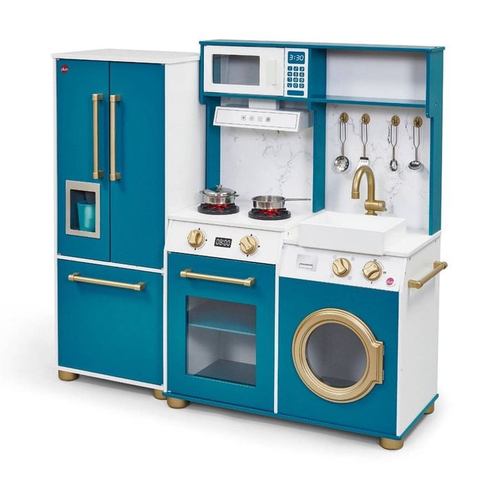 Plum Play Au Bakehouse Traditional Wooden Kitchen With Fridge Classic For Kids