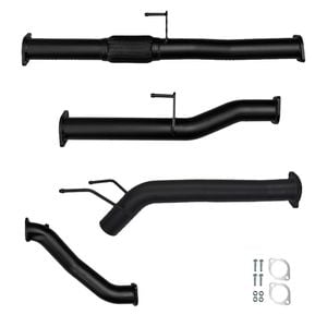 Ignite Exhausts Turbo Back For Toyota Hilux 3l D4d 3" No Cat With Diff Pipe Black Aluminised Steel