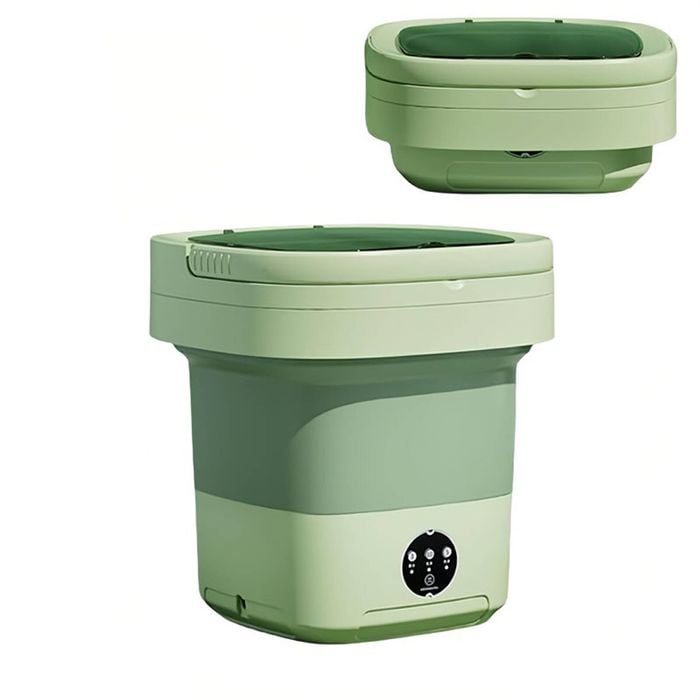 Catzon Portable Washing Machine 16L Foldable Mini Washer Large Capacity-Green