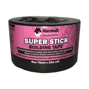 SUPER-STICK 75mm x 23m Building Tape - 75mm