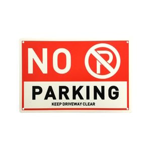 Brutus No Parking Keep Driveway Clear 300 x 200mm Plastic Sign