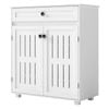 Levede 4-Tier Wooden Storage Cabinet Organizer with 1 Drawer & 2 Doors