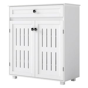 Levede 4-Tier Wooden Storage Cabinet Organizer with 1 Drawer & 2 Doors