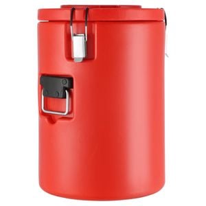 VEVOR Insulated Beverage Dispenser Red with Spigot Handle Stainless Steel for Restaurant Drink Shop