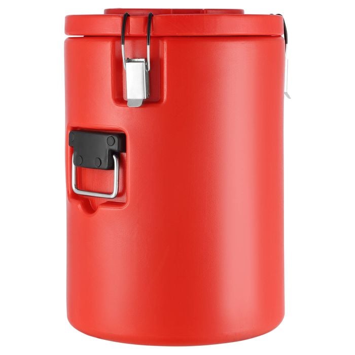 VEVOR Insulated Beverage Dispenser Red with Spigot Handle Stainless Steel for Restaurant Drink Shop