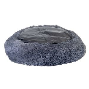 Vigar Pets Club Round Non-Slip Cat/Dog Pet Bed Grey 60cm