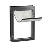 Hakuna Pets Large Black Deluxe Aluminium Pet Door