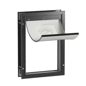 Hakuna Pets Large Black Deluxe Aluminium Pet Door