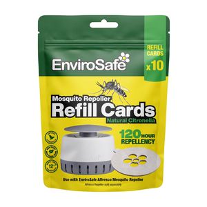 EnviroSafe Alfresco Mosquito Repeller Refill Cards - 10 Pack