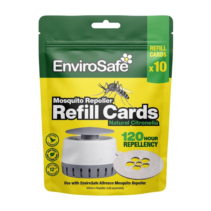 EnviroSafe Alfresco Mosquito Repeller Refill Cards - 10 Pack