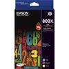 Epson GENUINE Epson 802XL 3 Colours Value Pack High Capacity Ink Cartridge T356592