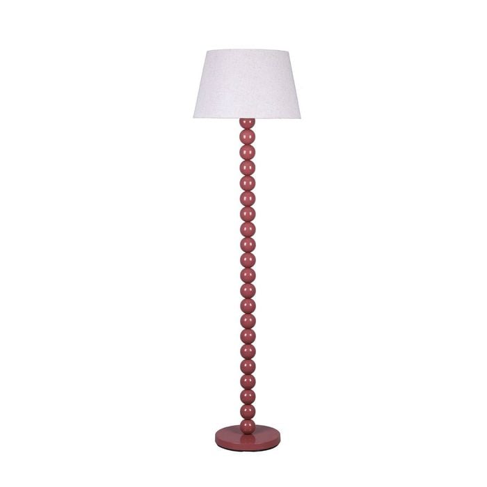 Lexi Lighting Pearl Orb Floor Lamp - Rust