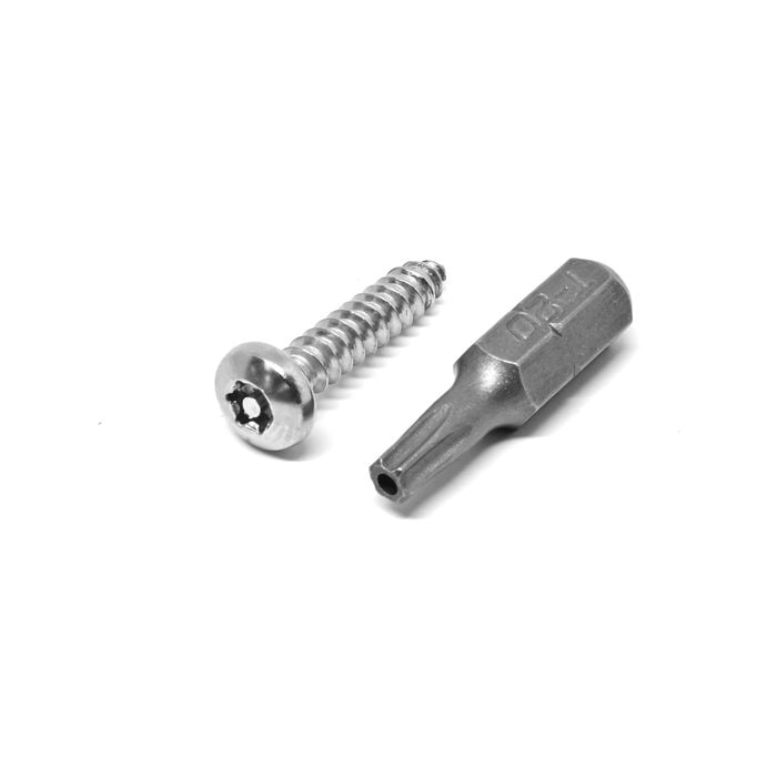 Pinnacle Security Screw Pan head 8G X 20mm Stainless Steel - Pack of 12