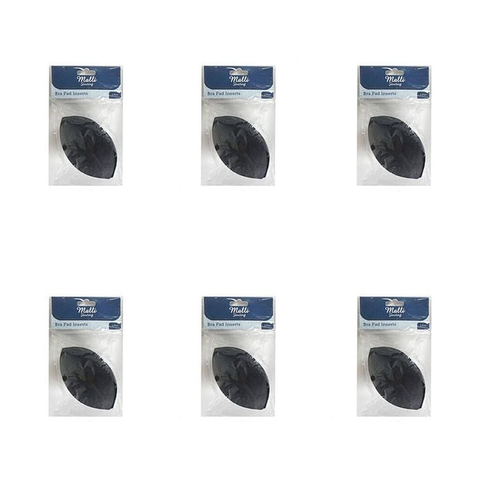 6pk Malli Sewing Sponge Removable Push Up Bra Pad Bust Lift Inserts Assorted