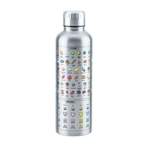 Minecraft 500ml Metal Water Bottle Double Walled - Silver