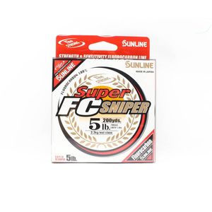 Sunline Super FC Sniper 100% Fluorocarbon Fishing Line 200 yds 5lb