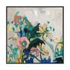 Artey | Happy Spring Florals II - Framed Canvas - Black Frame - 120 x 120cm