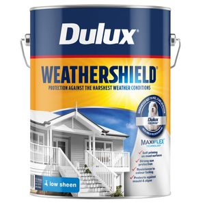 Dulux 10L Ultra Deep Low Sheen Weathershield Exterior Paint