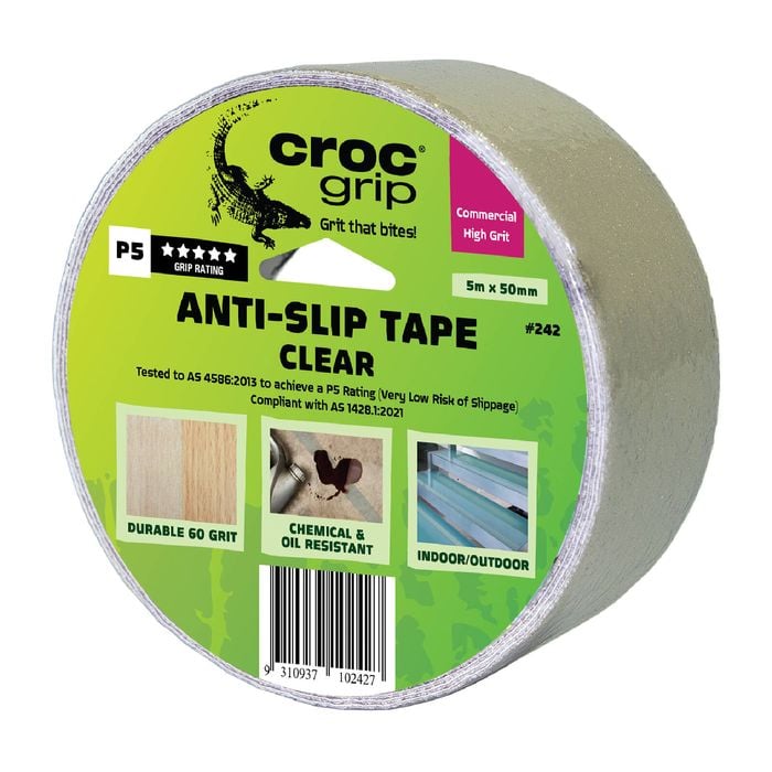 Croc Grip 5m x 50mm Clear Anti-Slip Tape