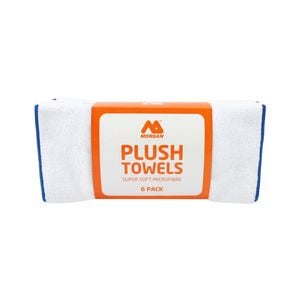 Morgan 40 x 30cm White Microfiber Super Soft Spa Towel - 6 Pack