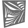 ProtectorAl 300-940w x 300-940h Light Charcoal Jungle Framed Composite Decorative Panel