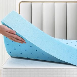 STARRY EUCALYPT Memory Foam Mattress Topper Cool Gel Double 8cm