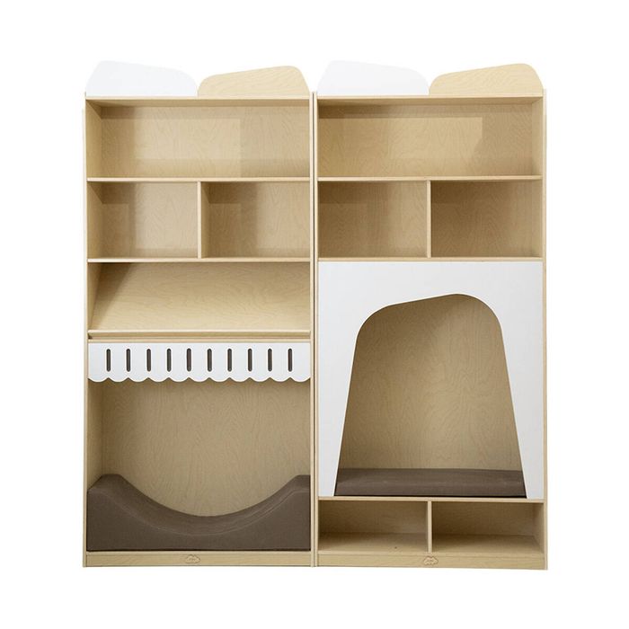Jooyes Montessori Reading Corner Bookshelf Set B