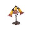 G&G Triple Lily Lamp Orange Wine