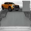 6D Diamond Ute Tub Mat for Ford Ranger Wildtrack Dual Cab 2022-Current (With Factory Plastic Tub Liner) - Grey