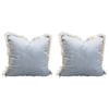 2PK LVD Cushion Velvet Cornflower Home/Lounge Decor 45cm Square
