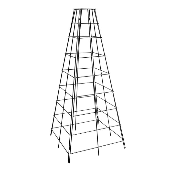 Jack 2400mm Black Geo Pyramid Obelisk Plant Trainer