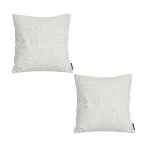 SOGA 2X 50cm Off-White Lumbar Throw Pillows
