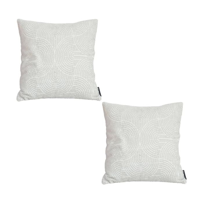 SOGA 2X 50cm Off-White Lumbar Throw Pillows