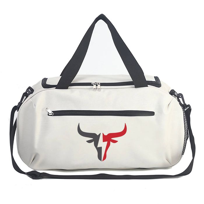 Lifebay Oxford Duffel Bag Bull Logo Travel Gym