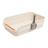 Pawz Large Cat Litter Box High Sided Open Top Cat Litter Tray 60cm Beige