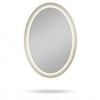 P&p Silver Oval Led Bathroom Mirror Front Backlit Anti Fog Touch Control