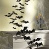 Creepy Black Cut Out Bats Halloween Decoration