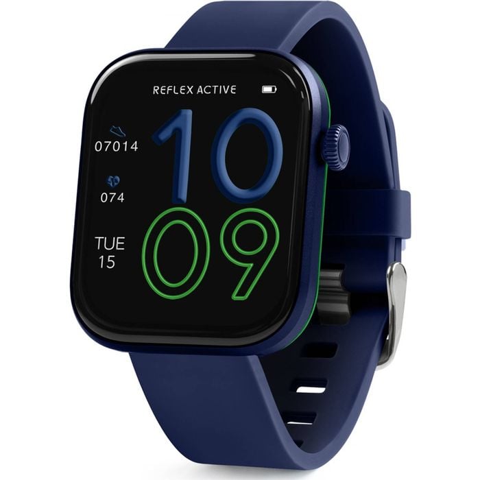 Reflex Active Series Spectra Amoled Screen Silicone Strap smart Watch Navy