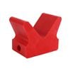 Sunrise Poly Soft V Block 4" 14mm Bore 90mm Base Red - Vbps4