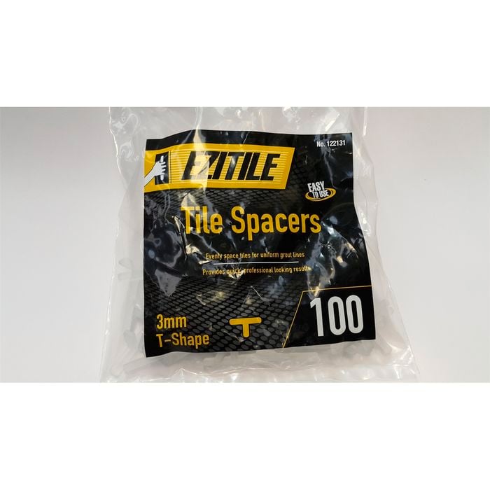 Ezitile T Shape Tile Spacer 3.0mm 100pk